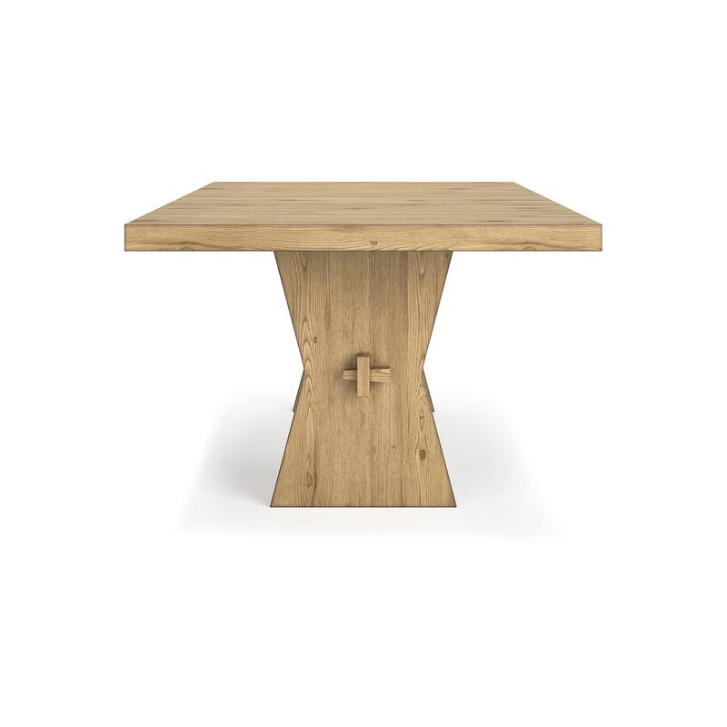 Signature Design by Ashley Galliden Light Brown Dining Table - 44" W x 78" D x 29.75" H