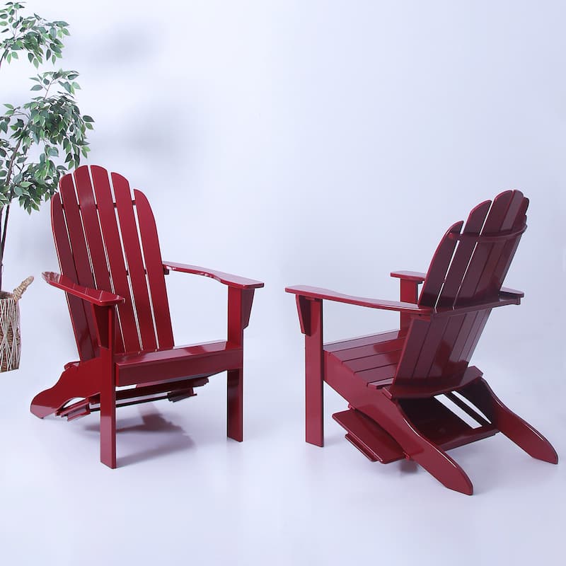 Cambridge Casual Madison Set of 2 Wood Outdoor Adirondack Chair