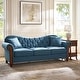 preview thumbnail 17 of 22, Mario Traditional 83"Wide Tufted Sofa With Solid Wood Legs and Pillows by HULALA HOME Navy