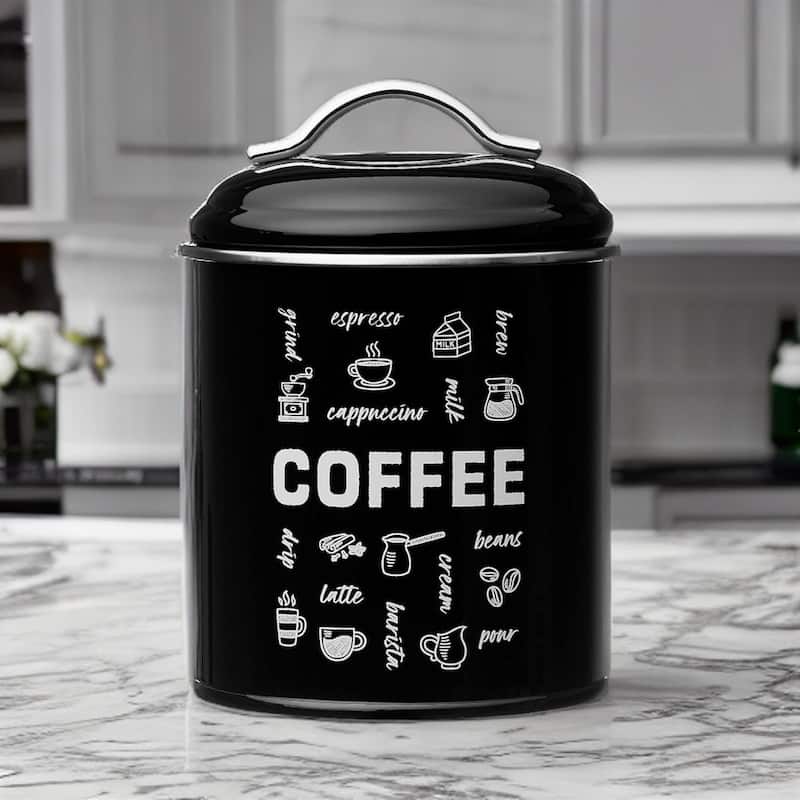 Amici Home Coffee Fix Metal Coffee Canister 36 Ounce - 36 oz