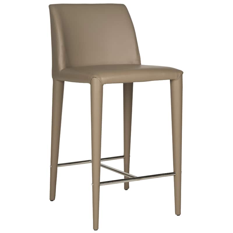 SAFAVIEH Merry Mid-Century 26-inch Black Counter Stool (Set of 2) - 22.6" x 17.4" x 36.2" - 23Wx17Dx36H