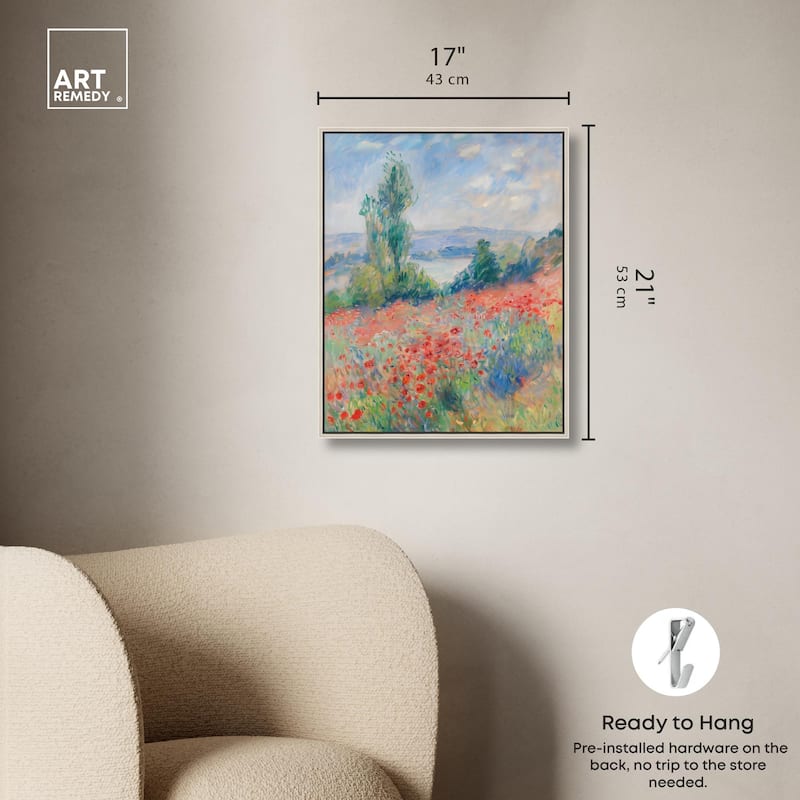 Blanket of Poppies I Canvas by Art Remedy