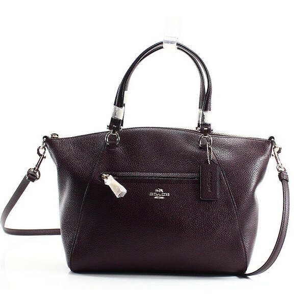 coach prairie pebble leather satchel