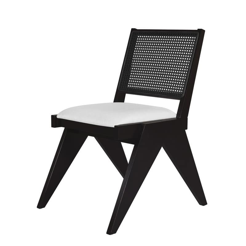 Modern Six-Piece 82.7-Inch Extendable Dining Set with Four Wicker-Back Upholstered Chairs and a Long Bench