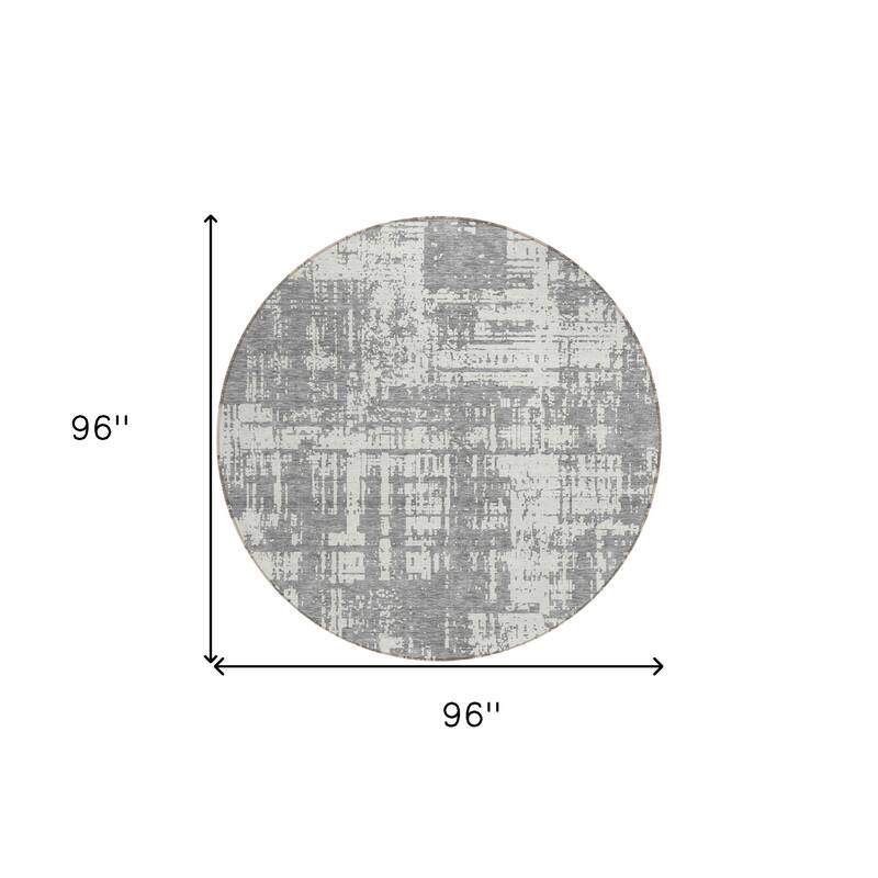 HomeRoots Abstract Transitional Rectangle Outdoor Rug