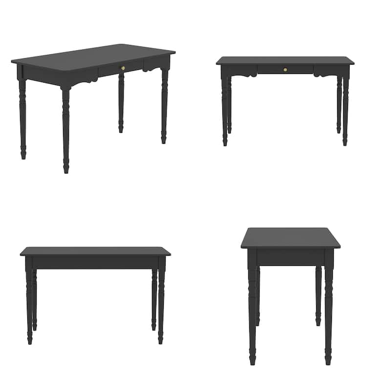 47" Computer Desk Wood Writing Desk with a File Drawer Office Desk
