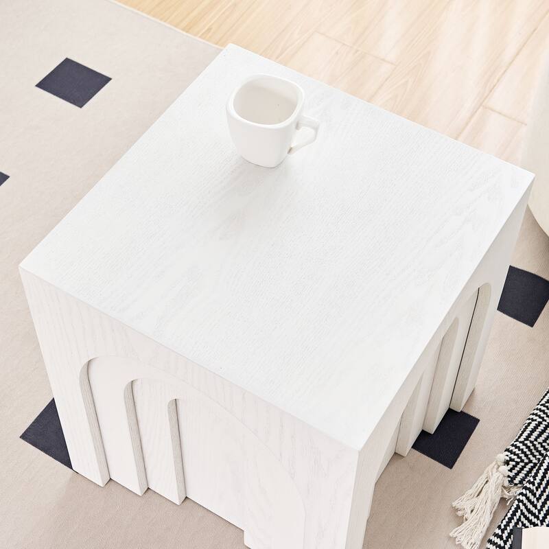 GDF Studio - Tilson Modern Faux Wood Side Table with Imitation Solid Wood Design