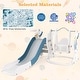 preview thumbnail 18 of 18, Costway Toddler Slide and Swing Set 4-in-1 Indoor Playground with - See Details
