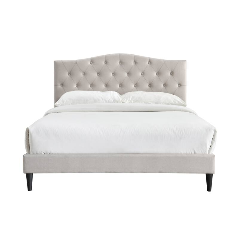 Grace by Ovis Upholstered Button-tufted Platform Bed Frame