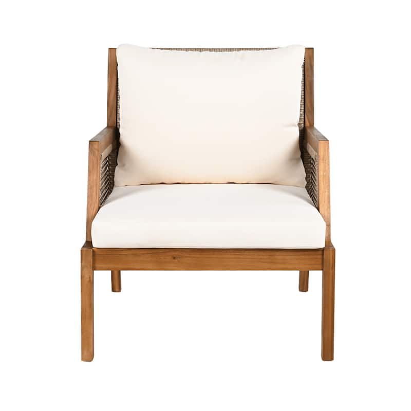 Theresa Outdoor Wicker Arm Club Chair by Christopher Knight Home
