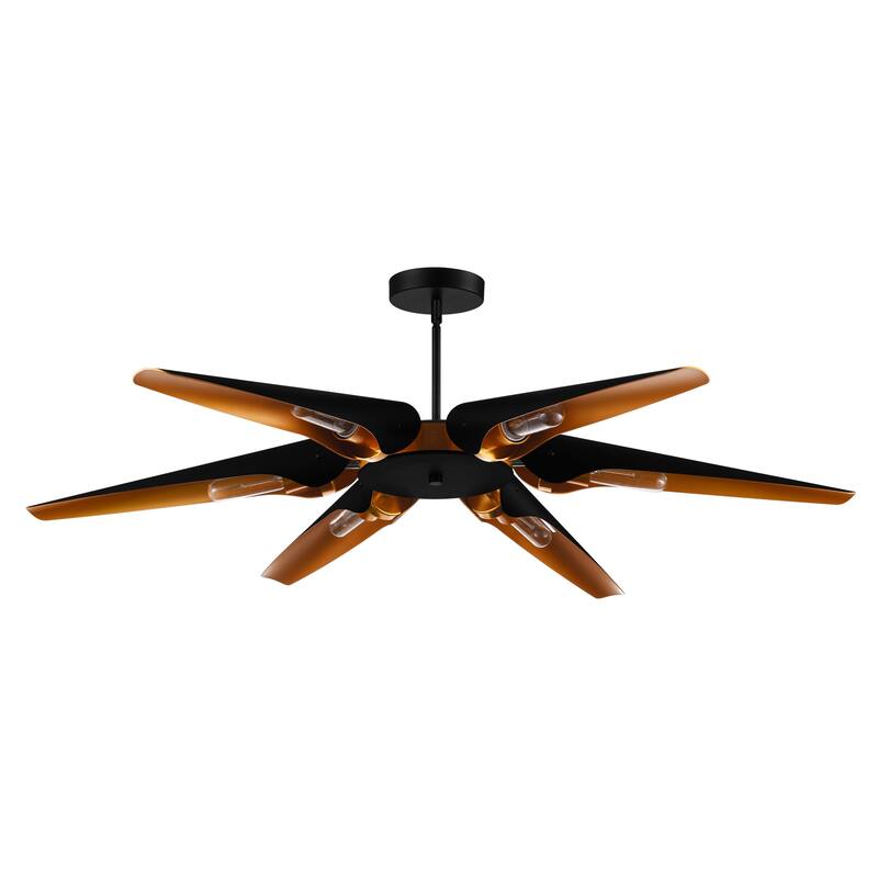 Amar 6 Light Chandelier With Matte Black Finish - Matte Black