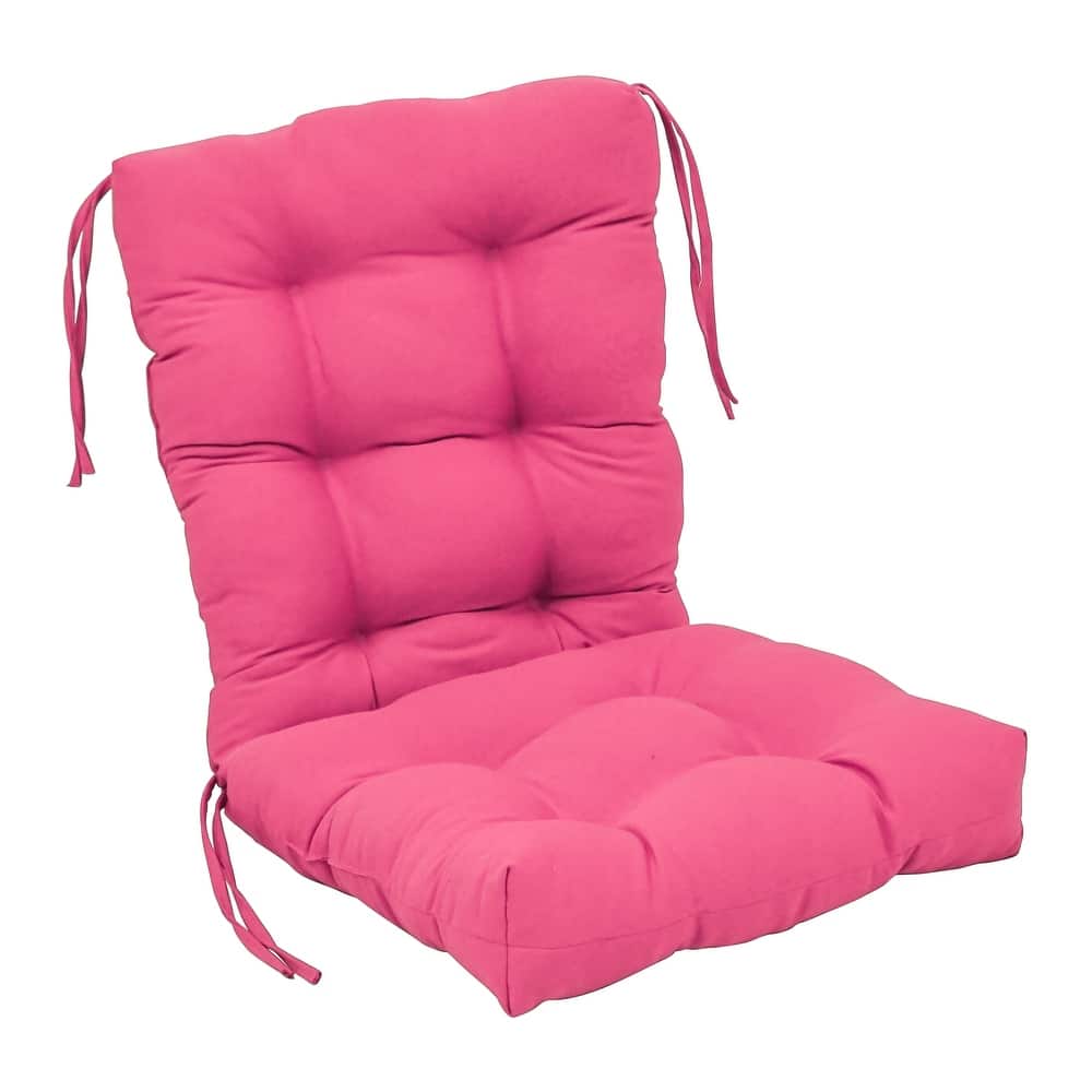 Multi-Section Tufted Twill Seat/Back Chair Cushion (Multiple Sizes)