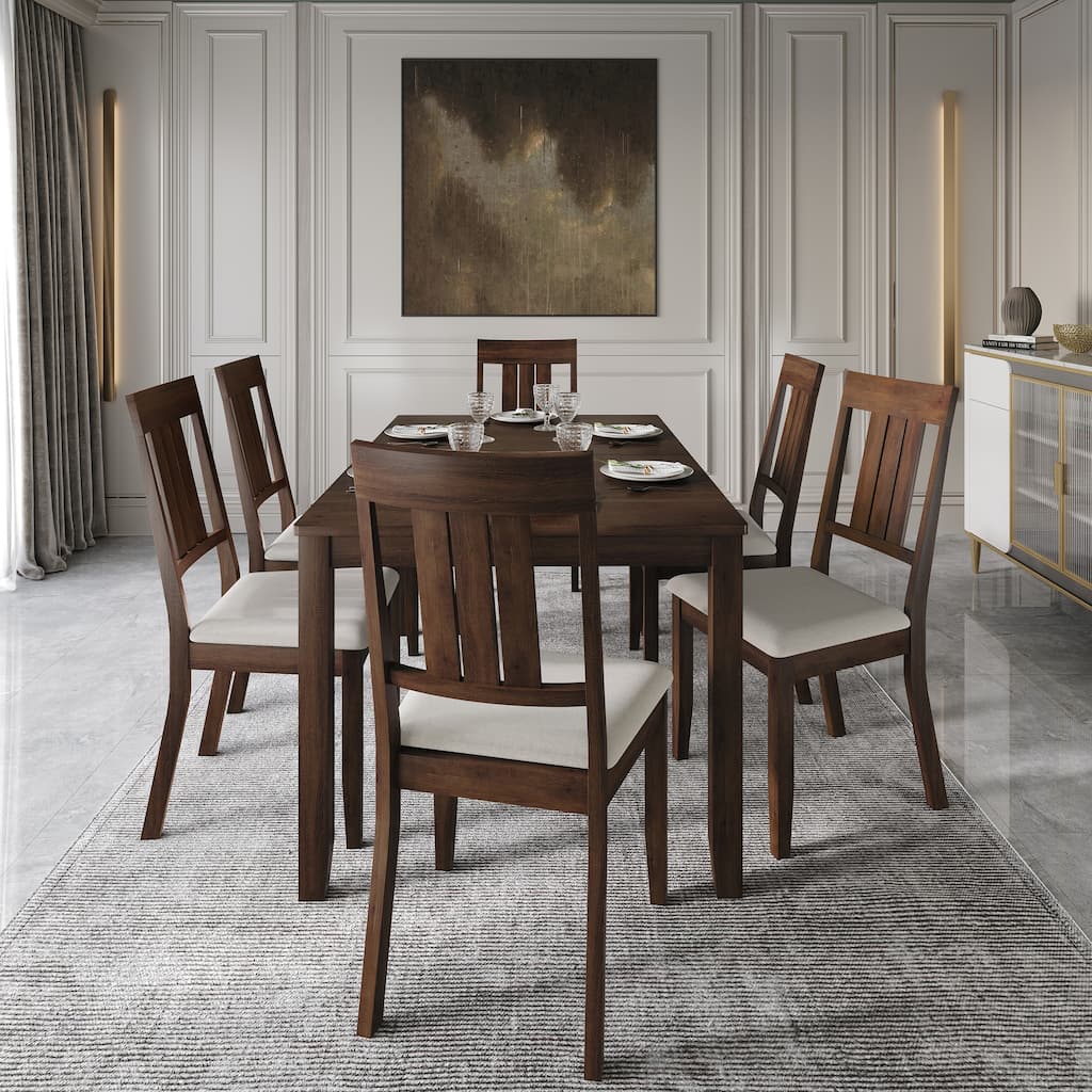 CraftPorch Classic 7-piece Wooden Dining Set