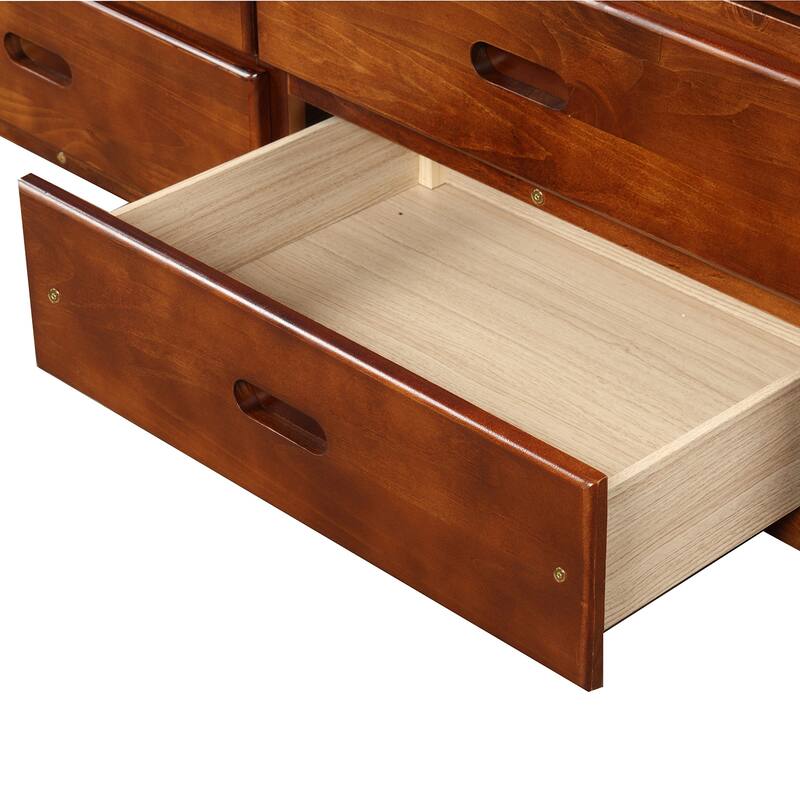 Solid Wood Platform Bed Daybed Frame with 6 Storage Drawers and Slats Support, Twin Size Storage Bed Frame for Bedroom