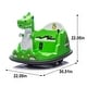 preview thumbnail 5 of 7, 12V Kids Ride On Bumper Car W/Parents Control,Dinosaur Shape & Element Design