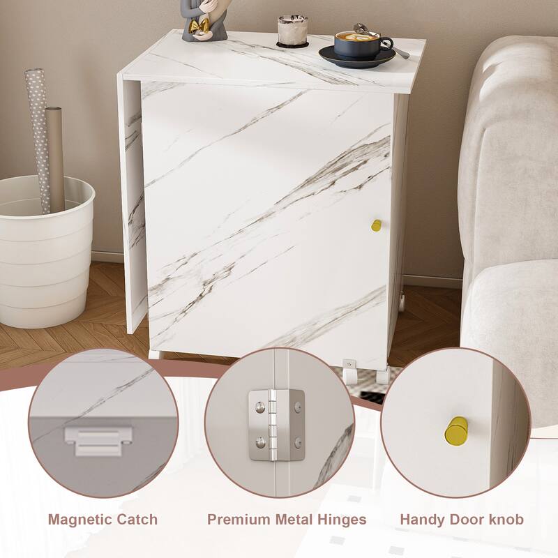 4-in-1 Folding Sewing & Craft Table with Storage, Rolling Workstation Display Cabinet End Table Dining Table