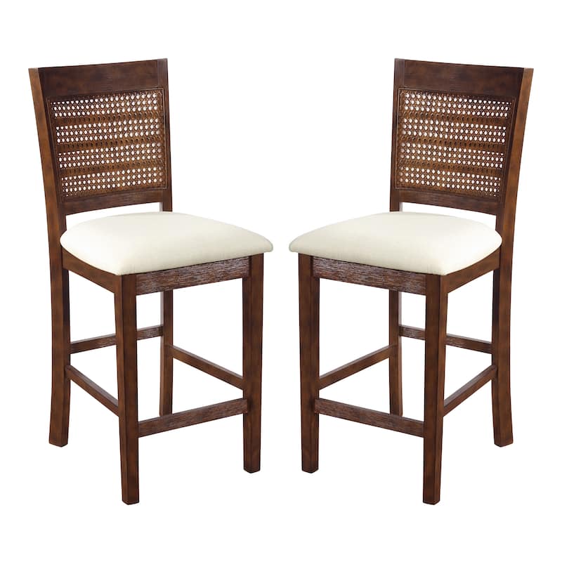 Walden 24" Cane Back Stool (2-Pack)