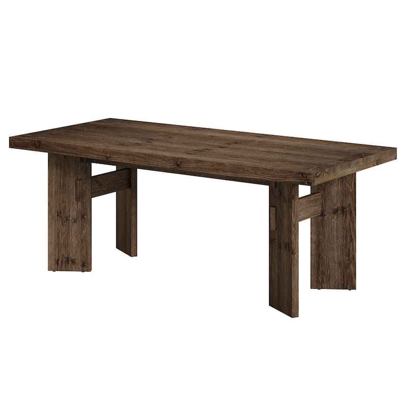 63" Solid Wood Executive Desk, Home Office Computer Study Writing Table for Office Conference Room