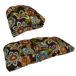 Blazing Needles U-shaped Outdoor Settee Cushions