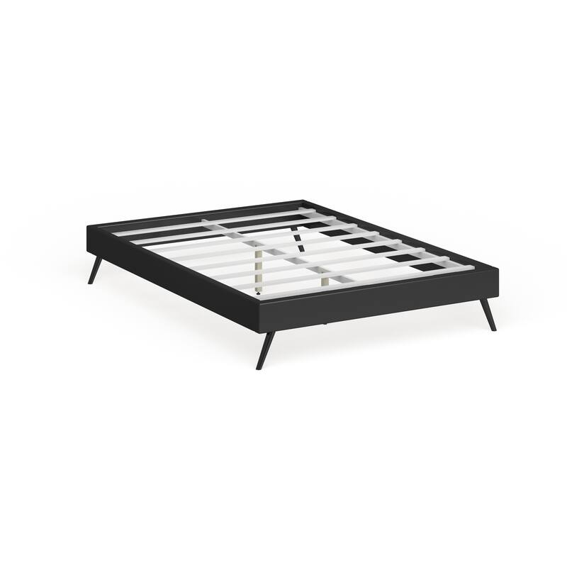 Modway Helen Black Wood Round Splayed Legs Bed - Full