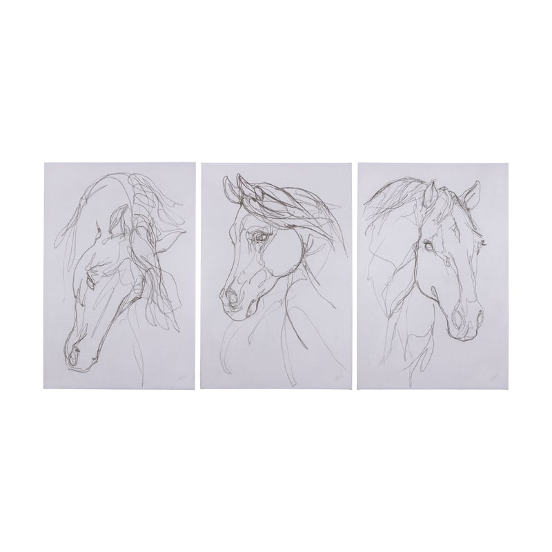 Thoroughbred III (28 x 42 ) Canvas Art Print