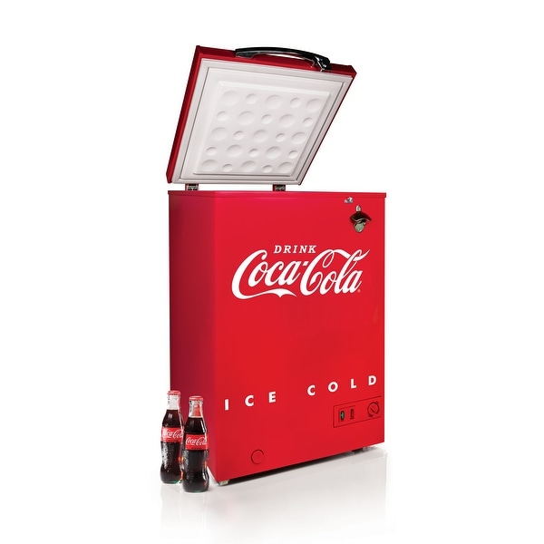 Coca-Cola 3.5 Cu.Ft. Refrigerator & Chest Freezer, Red - Bed Bath