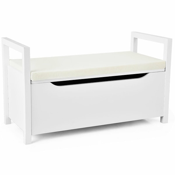 White bedroom bench seat outlet