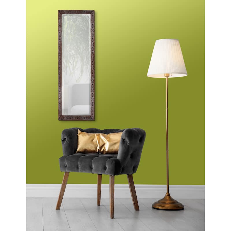 Allan Andrews Bronze Rectangular Full Length Dressing Mirror with Hand Crafted Metal Frame - 12W X 36H X 1.1/2T