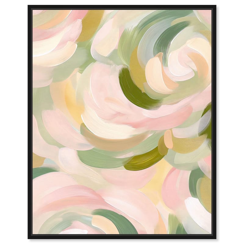 Brushstroke I Canvas by Art Remedy - 20" x 24" - Black