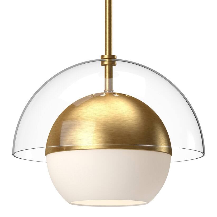 Alora Lighting PD568212OP Lucy 12" Wide Pendant with Opal Glass Shade
