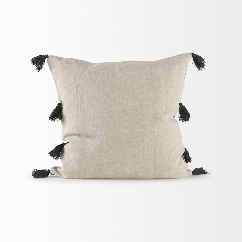 Beige and Black Dotted Pillow Cover