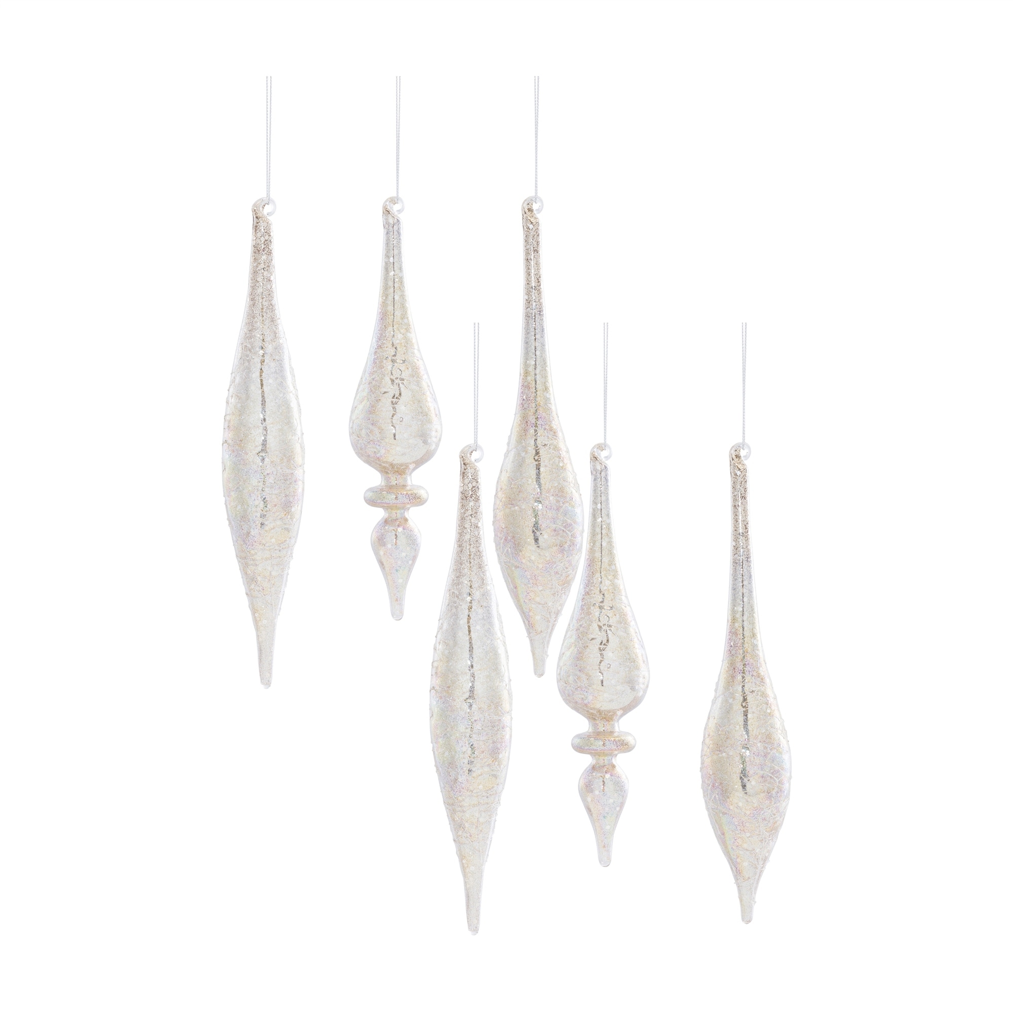 Glass Drop Ornament (Set of 6)