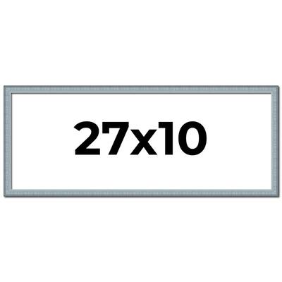 27x10 Frame Rustic Sky Blue Solid Wood Picture Frame | 0.75 Inch