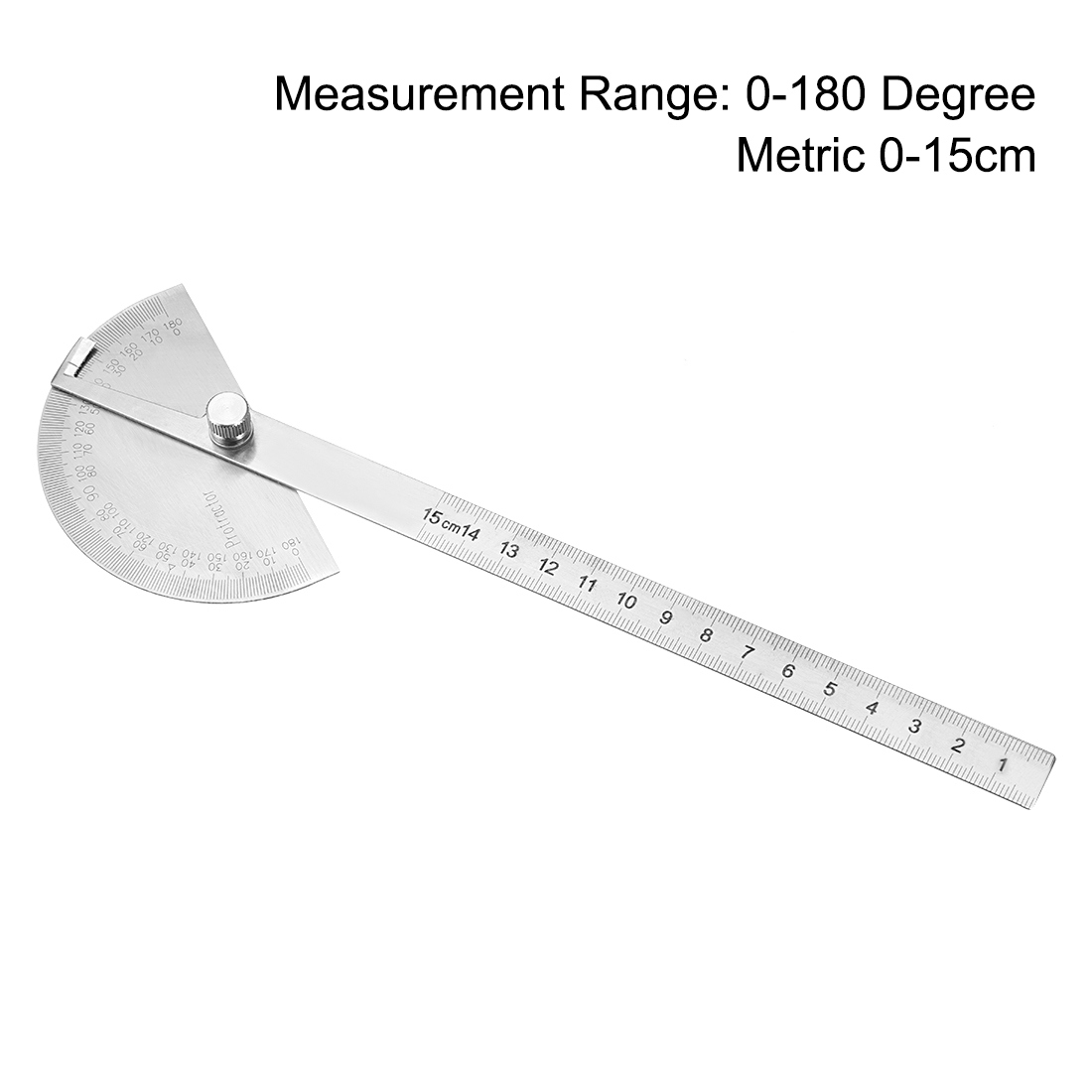 Protractor Ruler Angle Finder Swing Arm Goniometer 180 Degrees 0-150mm -  180 Degree 150mm(6