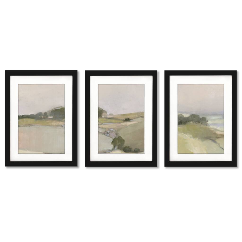Dream Valley Julia Purinton Contemporary - 3 Piece Framed Gallery Art Set