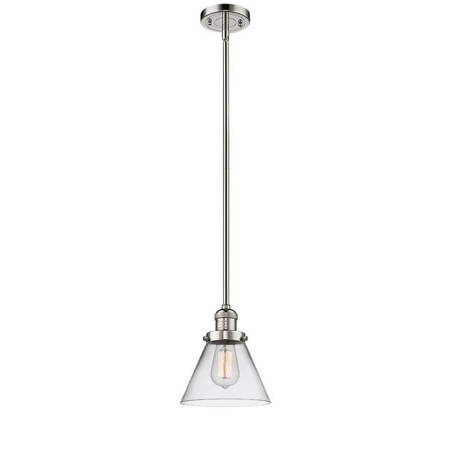 Innovations Lighting Large Cone Single Light 8" Wide Mini Pendant with