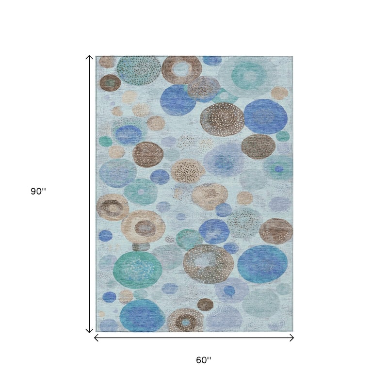 HomeRoots Geometric Transitional Rectangle Outdoor Rug