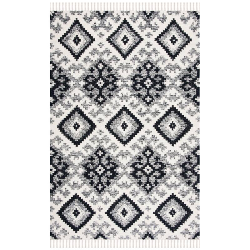 SAFAVIEH Handmade Kilim Luzi Moroccan Boho Wool Fringe Rug