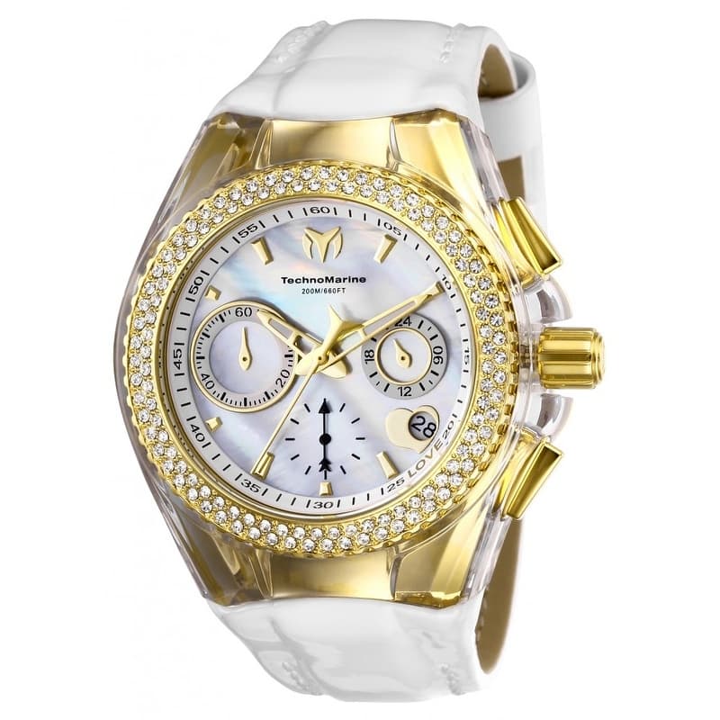 Technomarine Women's TM-117046 Cruise Valentine Quartz White Dial Watch - Mother of Pearl