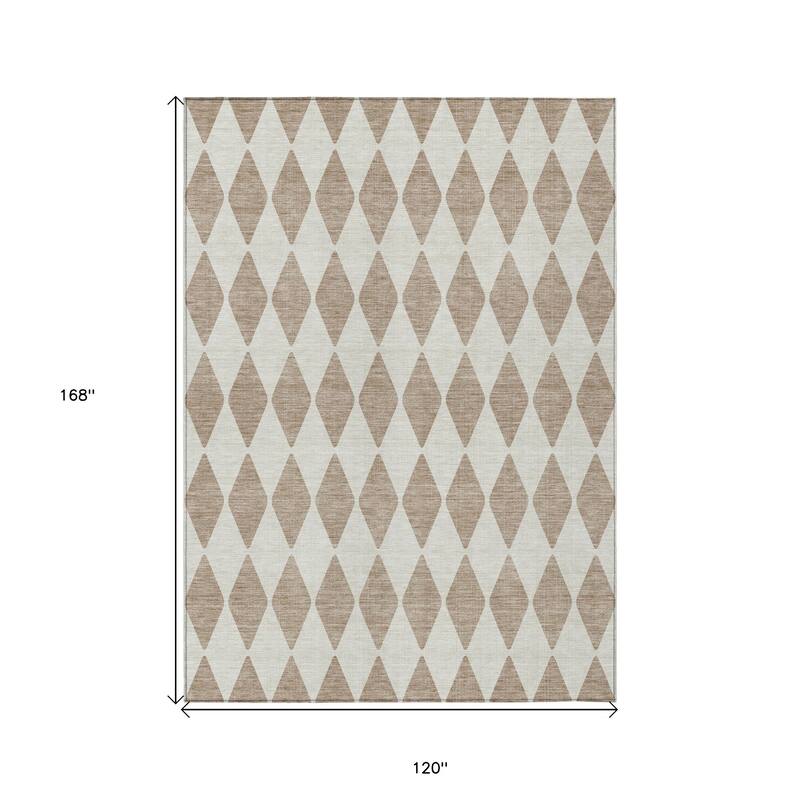 HomeRoots Geometric Transitional Rectangle Outdoor Rug