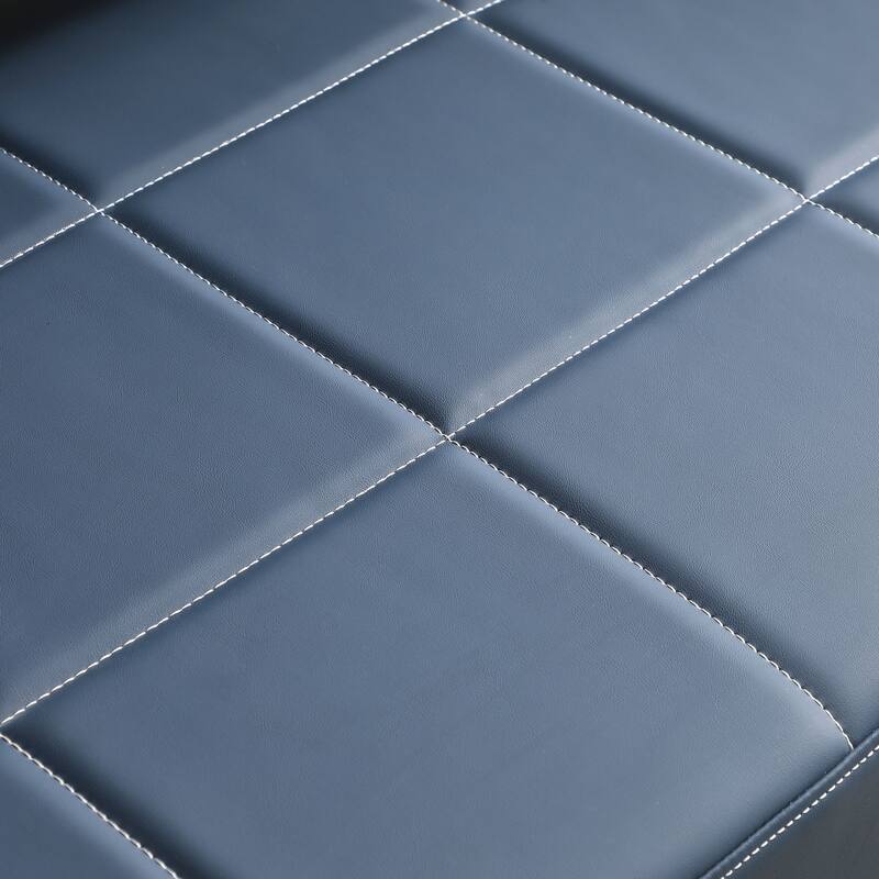 Modern 57.9" Upholstered Leather Loveseat Sofa for Small Space