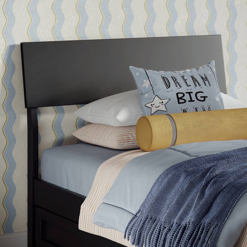 Norla Wood Platform Bed with Trundle