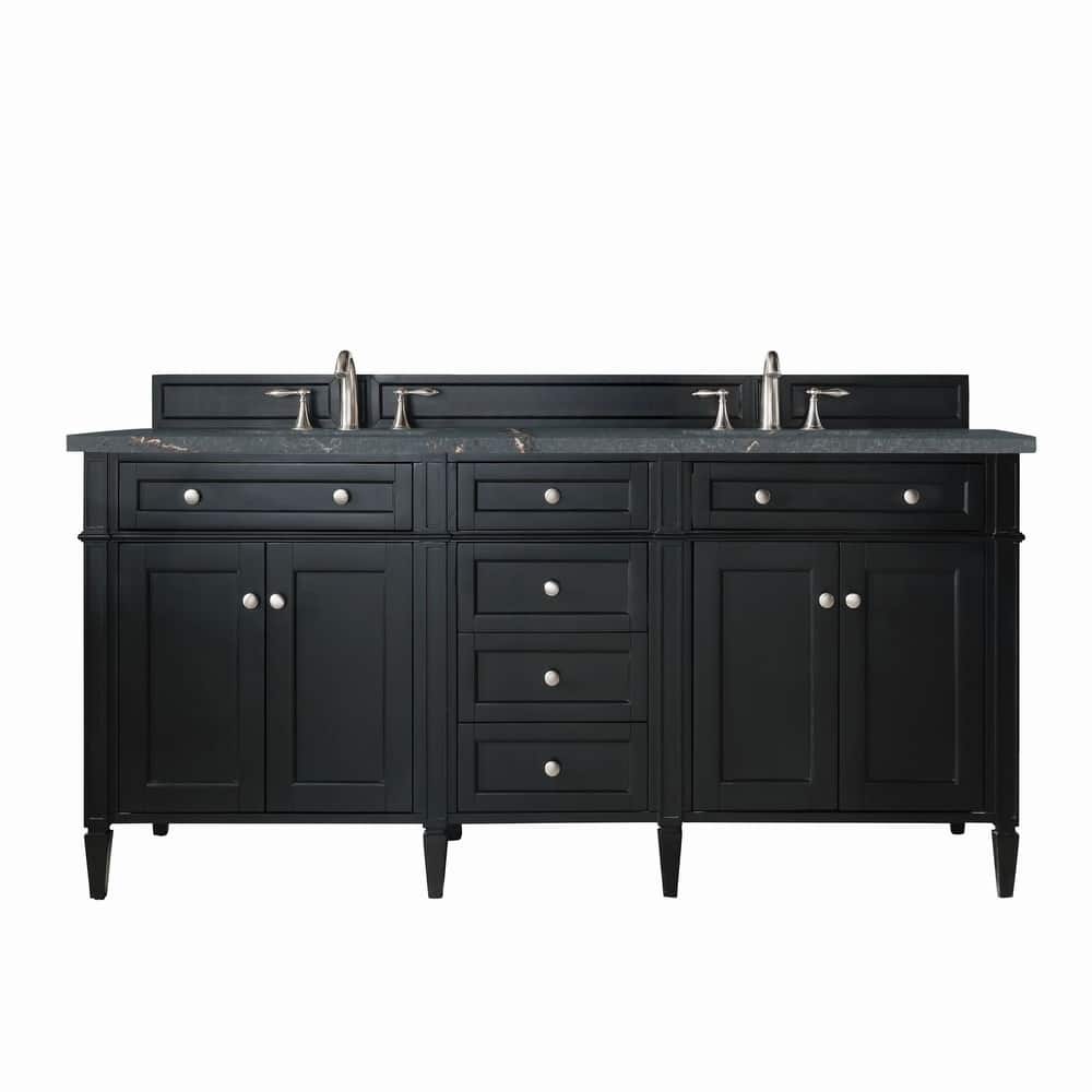 James Martin Vanities 650-V72-3PBL Brittany 72" Double Basin Poplar