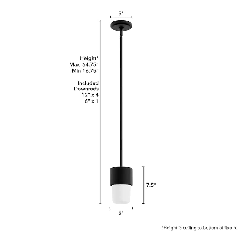 Hunter Station Modern Minimalist Pendant - Mid-Century, Retro, Transitional