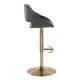 preview thumbnail 30 of 144, Silver Orchid Svellingen Adjustable Bar Stool with Rounded T Footrest - Set of 2