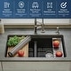 preview thumbnail 18 of 54, Karran QUWS-880 Undermount 32-1/2 in. Double Equal 50/50 Bowl Workstation Kitchen Sink
