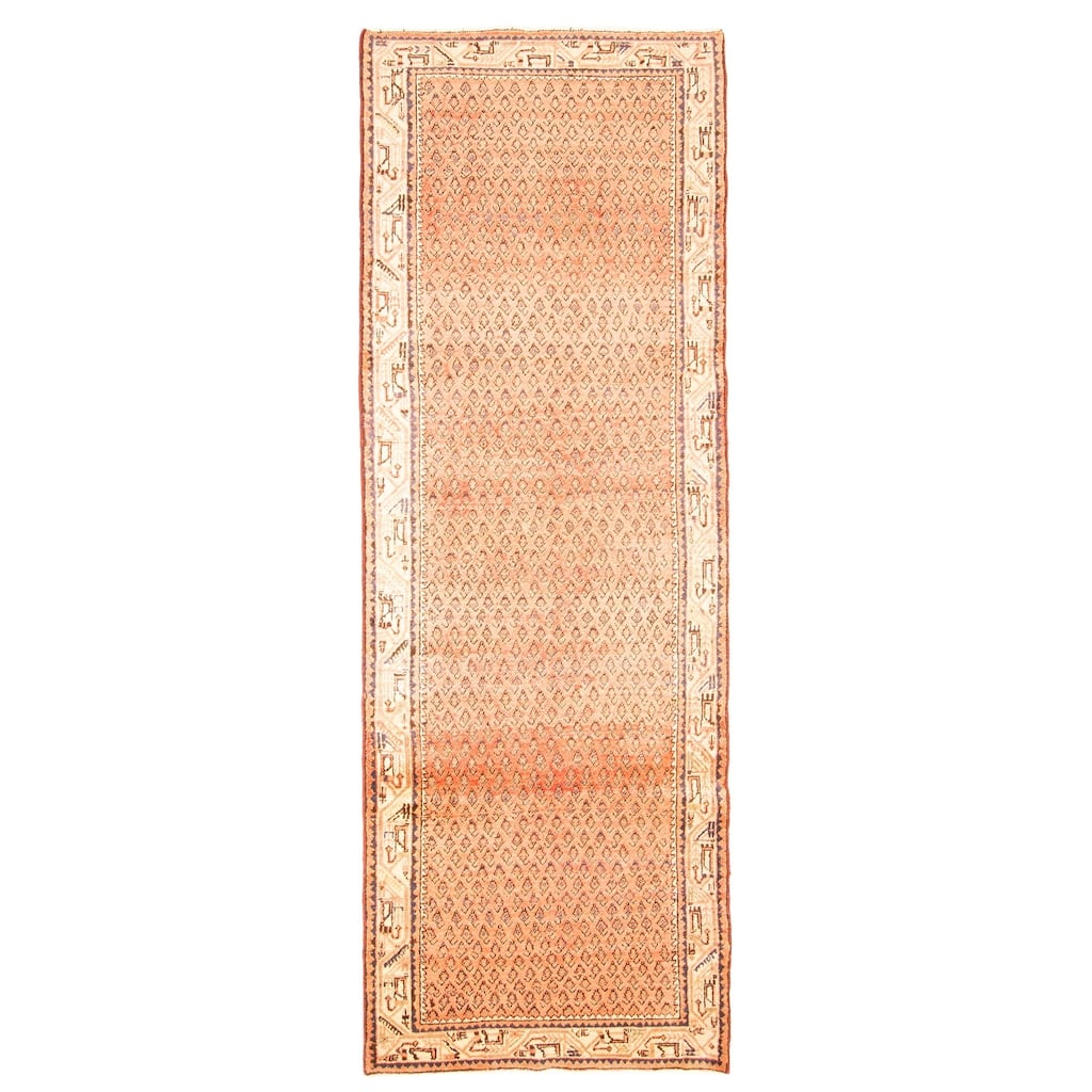 ECARPETGALLERY Hand-knotted Andelz Copper Wool Rug - 3'6 x 10'1