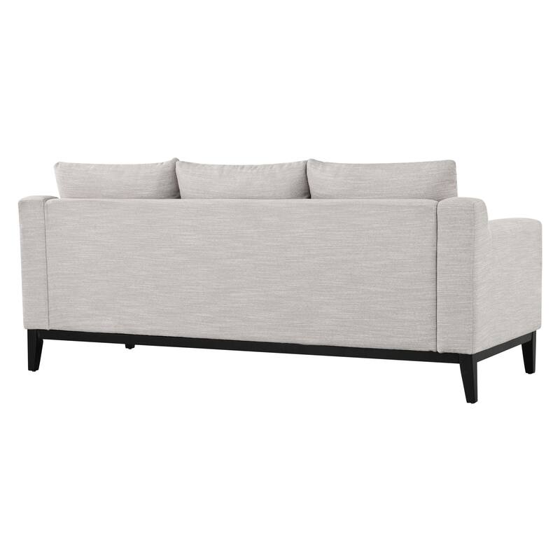 80.5" Polyester 3-Seater Sofa,Solid Wood Trim - Premium Comfort for Living Room or Study