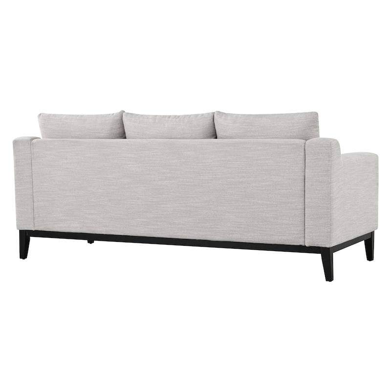 Accent Sofa 3-Seater Sofa Couch with Wood Legs, Modern Settee Couch Upholstered Sofa for Living Room