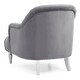 preview thumbnail 4 of 3, Tufted Upholstered Jeweled Velvet Accent Chair with Throw Pillow - 37" - Gray